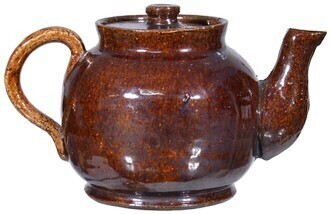 Colonial Teapot - Rockingham Glaze