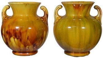 Stones - Art Deco Bulbous Vase 1 pair