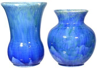 Stones - Blue Vases x3