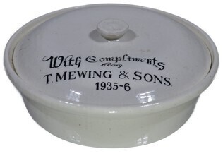 With Compliments - Stones Lidded Dish - T. Mewing and Sons Brisbane