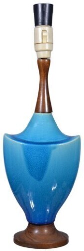 Lamp Base - Rathjen - Retro Blue