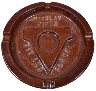 Advertising Ashtray - Vitclay Pipes