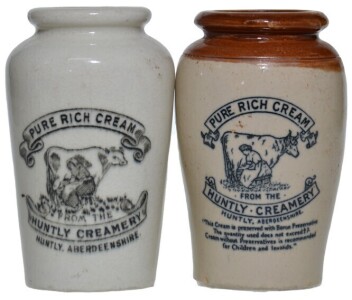 Cream Pots x2 - Huntly Creamery