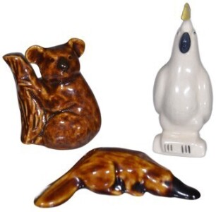 Group Lot - Bendigo Pottery x3 - Koala, Cockatoo, Platypus