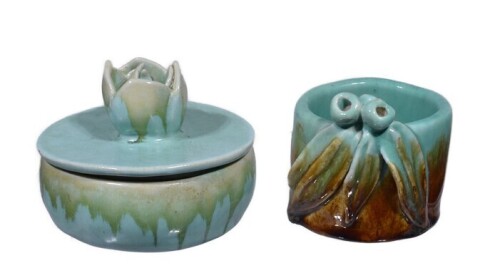 Arts School Pottery x2 - Trinket Boxes