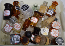 Box Lot - Small Chemist Bottles