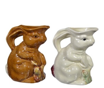 Roselyn Moss - Rabbit Jugs x2