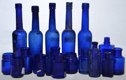 Box Lot - Blue Glass