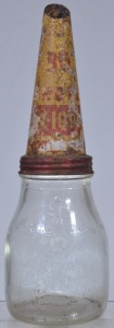 Oil Bottle Pint with tin top