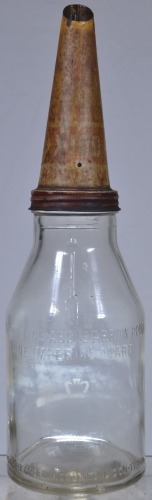 Oil Bottle Quart shell top