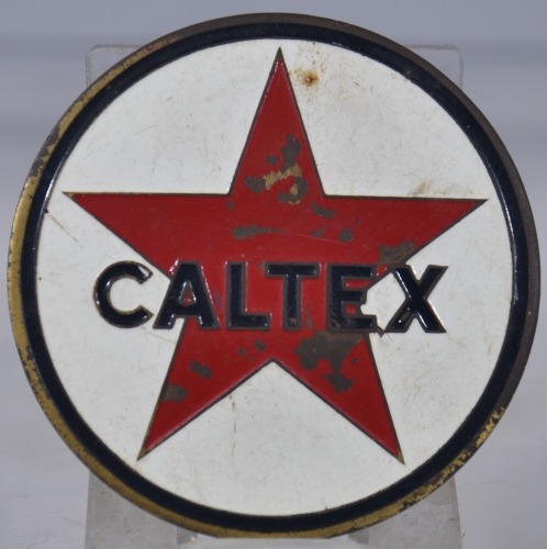 Caltex Enamel Badge 60mm