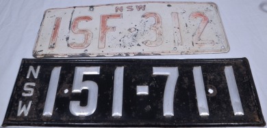 Licence Platex2 - NSW 151711 NSW ISF312