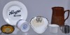 Badge ware China - Allowrie Butter, Adelaide Steamships, Creathar's Sundae Shop