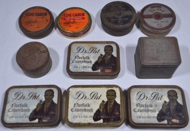 Tobacco Tins - Dr Pat and Log Cabin