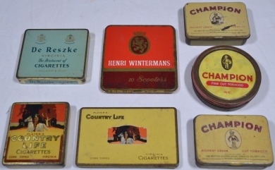 Tobacco Tins - Champion and Country Life