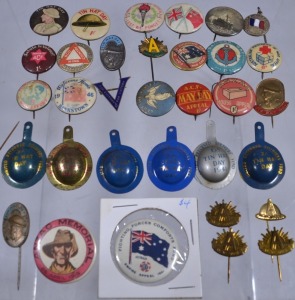 Badges - Assorted Anzac and Tin Hat day