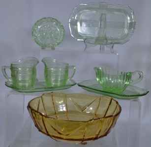 Depression Glass x 8